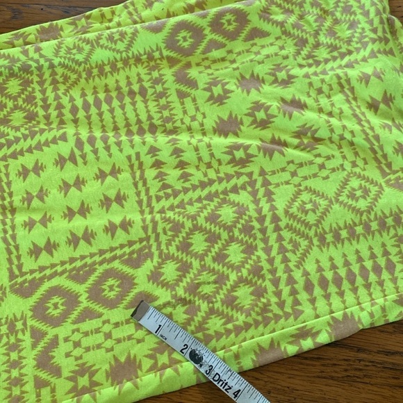 French Atmosphere Tribal Print Neon Midi Dress Size Small - Picture 7 of 11